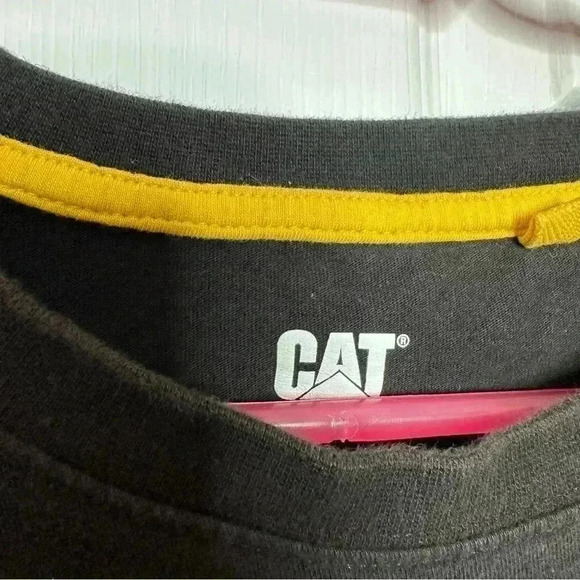 CAT Equipment T-Shirt Black & Yellow  Size Large - Picture 2 of 16